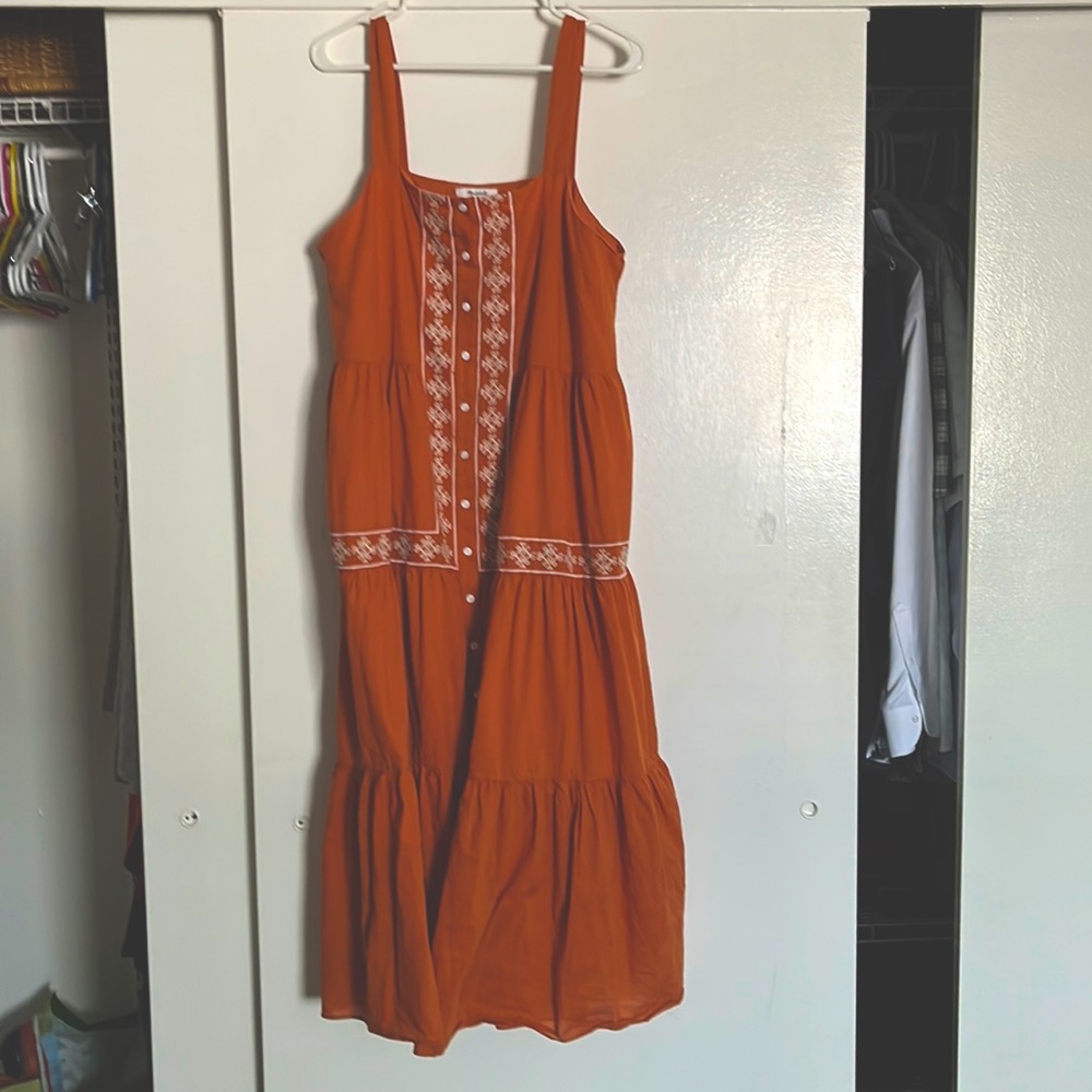 Anthropology button down dress. MIDI. NWOT.